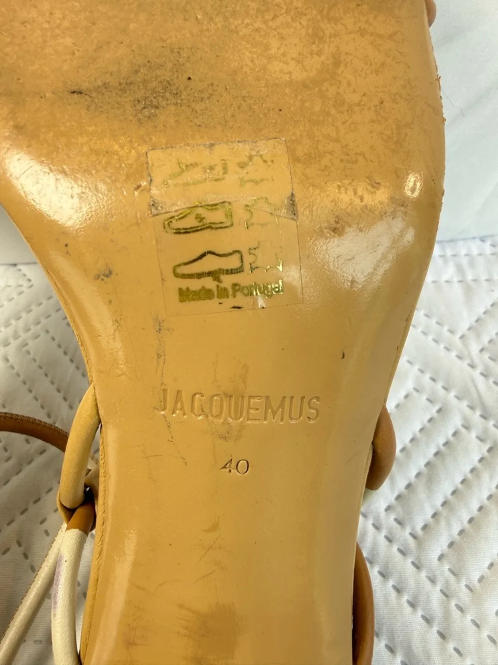Jacquemus Les Sandales Olbia Leather Slingback Sandals Size 40 - Picture 13 of 16